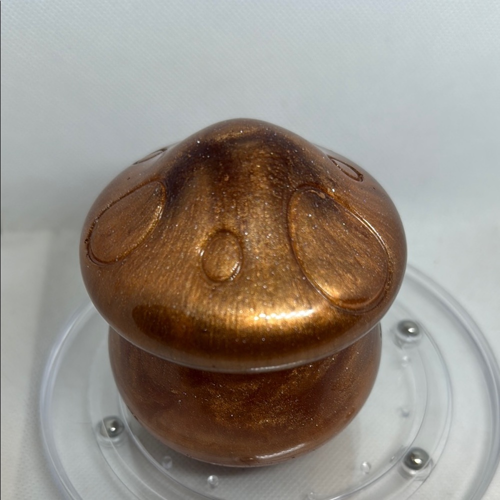 Shimmering Brown Resin Mushroom jar - Picture 9 of 9